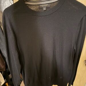 Banana Republic Black Merino Wool Sweater - Large